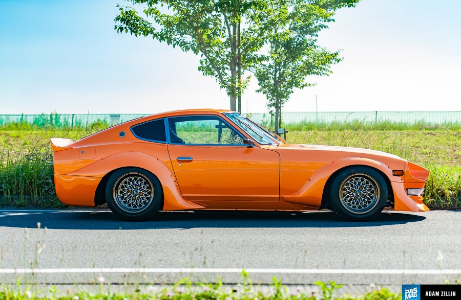Datsun 280Z roues Star Road Glow Star R15 9J ET-53 235/45 12J ET-50 305/35 S30 Fairlady Z 