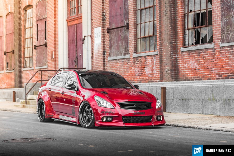 Infiniti G37 coupe roues Work Meister S1 3P R19 10.5J ET-8 295/30 12J ET-13 325/30 XS 