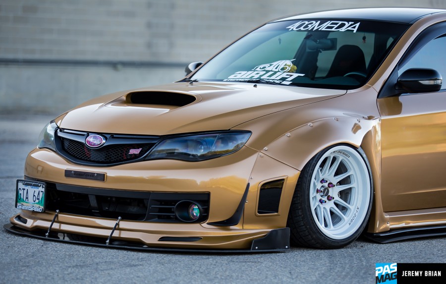 Subaru Impreza GE, GV, GH, GR roues Cosmis xt206r R18 11J ET8 265/35 WRX STI 