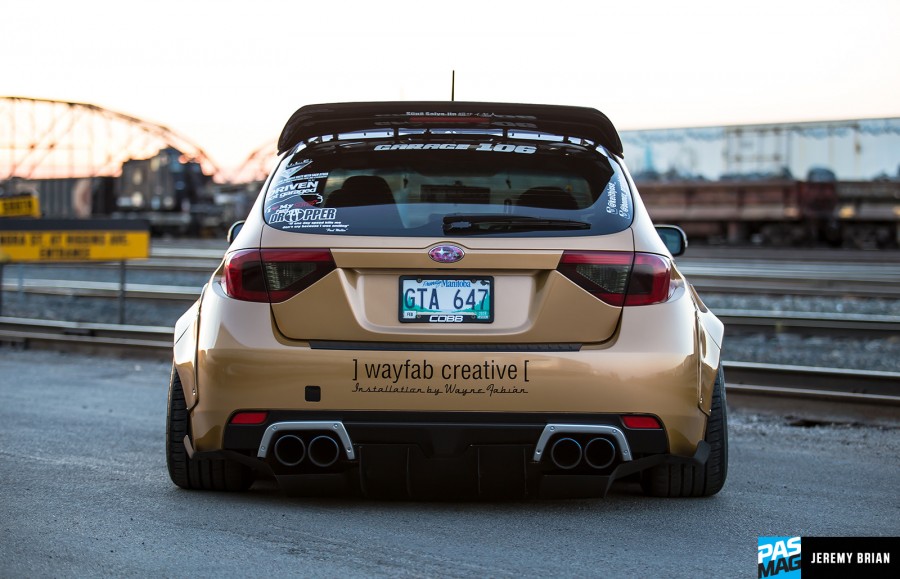 Subaru Impreza GE, GV, GH, GR roues Cosmis xt206r R18 11J ET8 265/35 WRX STI 