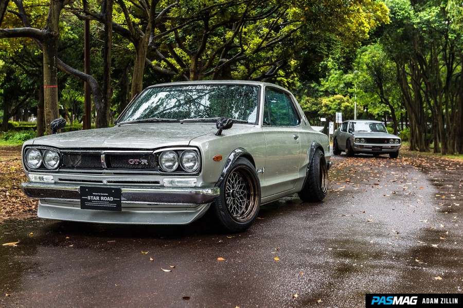 Nissan Skyline GT-R Hakosuka (KPGC10) roues Star Road Glow Star R15 9J ET10 10J ET-28