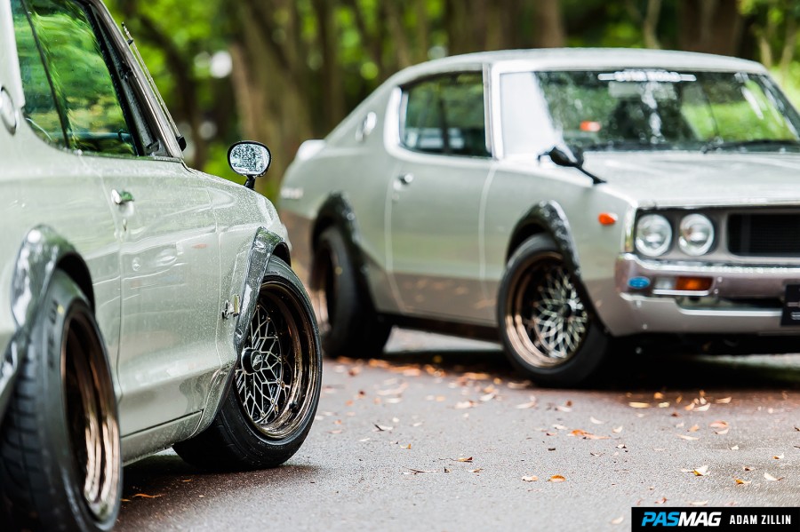 Nissan Skyline GT-R Kenmeri (KPGC110) roues Star Road Glow Star R15 9J ET-15 10J ET-28