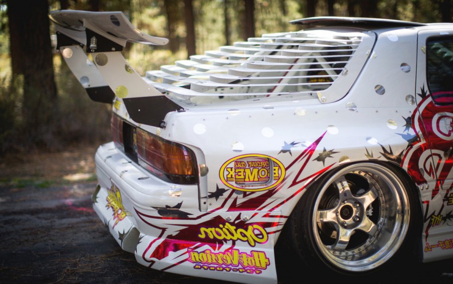 Mazda RX-7 FC roues SSR Hasemi R18 10.5J Work Meister S1 3P 11.5J