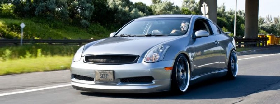 Infiniti G35 Coupe roues Axis Matrix R20 9J ET-3 225/35 10.5J ET5 255/35