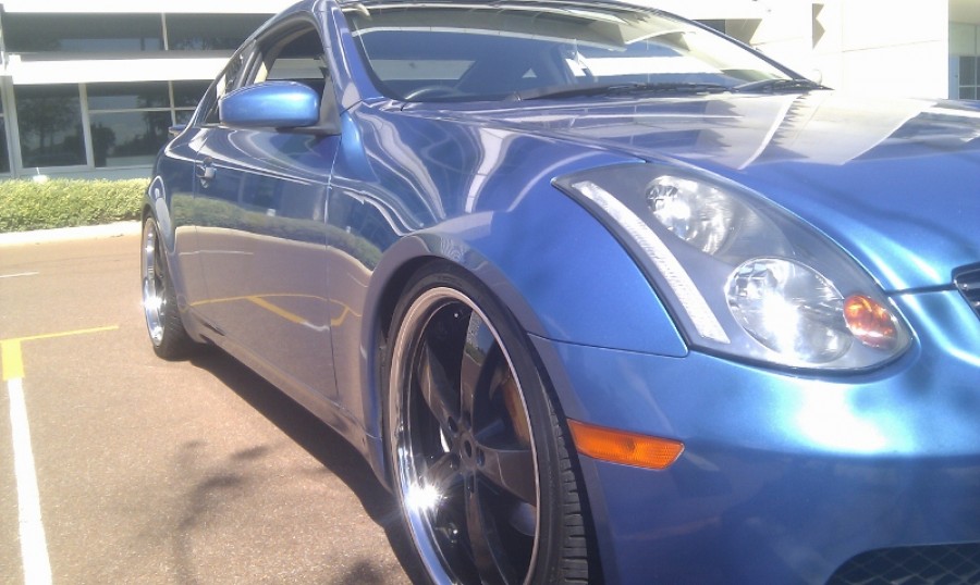 Infiniti G35 Coupe roues R20 8.5J ET5 245/35 10J 275/30