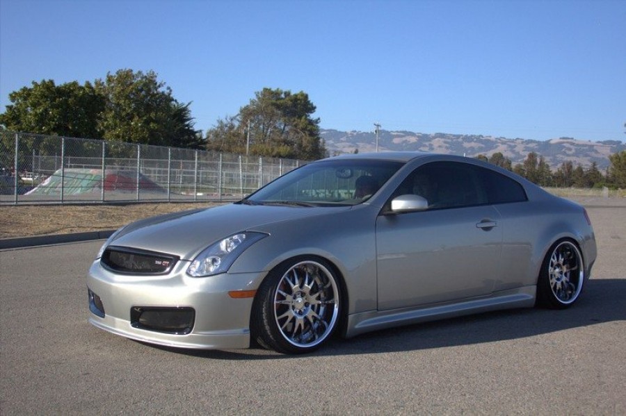 Infiniti G35 Coupe roues AME Shallen MX R19 9J ET-16 235/35 10J ET-19