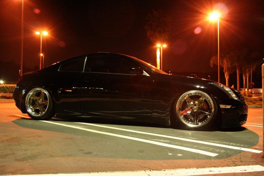 Infiniti G35 Coupe roues Super Star Leon Hardiritt Orden R20 9.5J ET-16 225/30 11.5J ET1 265/30