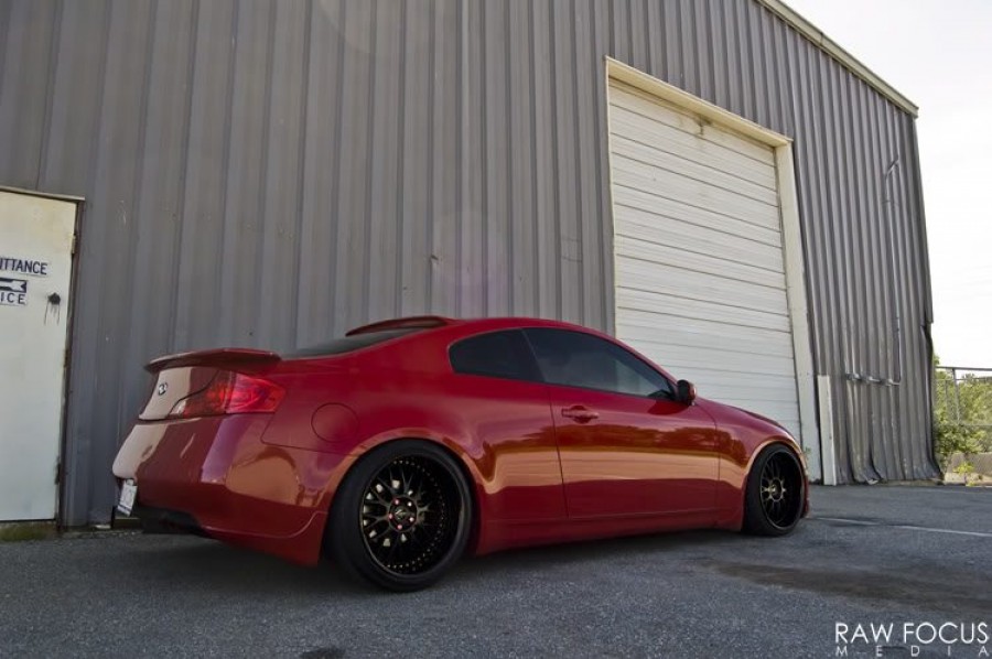 Infiniti G35 Coupe roues Work VS-XX R19 9.5J ET2 225/35 11J 265/35