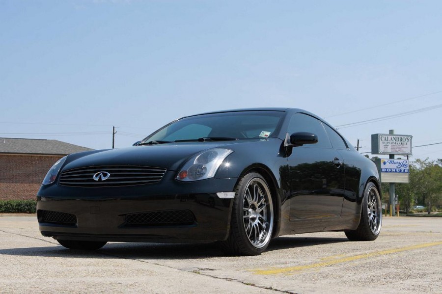 Infiniti G35 Coupe V35 roues Rays Volk Racing RE30 R19 10J ET30 255/35 11J ET25 275/35