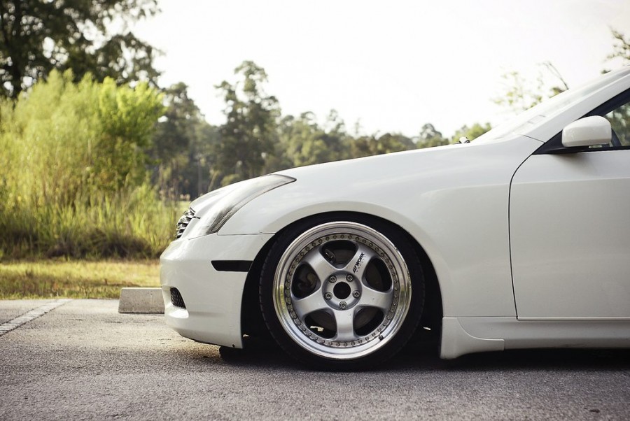 Infiniti G35 Coupe V35 roues Work Meister S1 3P R19 9.5J ET-14 215/35 10.5J 245/35