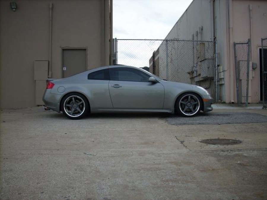 Infiniti G35 Coupe roues Rays Volk Racing GT-S R19 9.5J ET17 255/35 10.5J ET-2 285/55