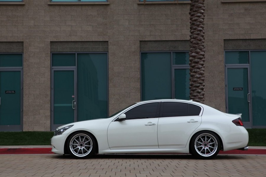 Infiniti G35 Sedan V36 roues Rays Volk Racing GT-F R19 9.5J ET17 225/40 10.5J ET24 245/40