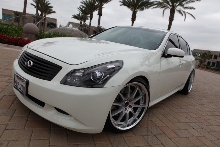 Infiniti G35 Sedan V36 roues Rays Volk Racing GT-F R19 9.5J ET17 225/40 10.5J ET24 245/40
