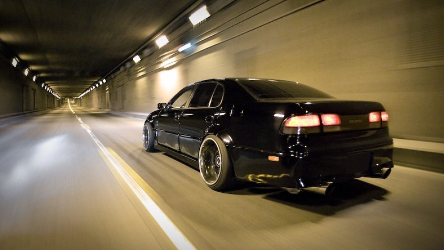 Lexus GS S140 roues Garson Deep Racing Ryugi R19 10J ET-6 235/35 12J ET-12 275/30