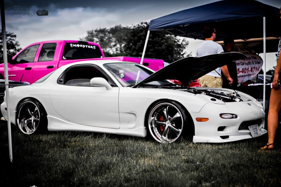 Mazda RX-7 FD roues Work VS-KF R18 9J ET13 215/35 10.5J ET14 235/40
