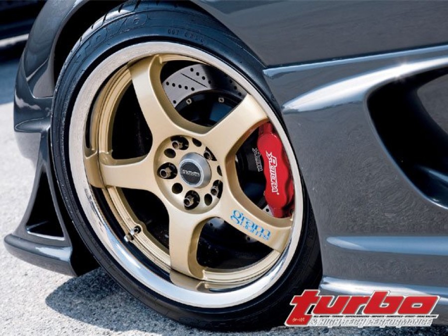Mazda RX-7 FD roues Rays Gram Lights 57 Pro R18 8.5J ET43 245/40 9J 255/40