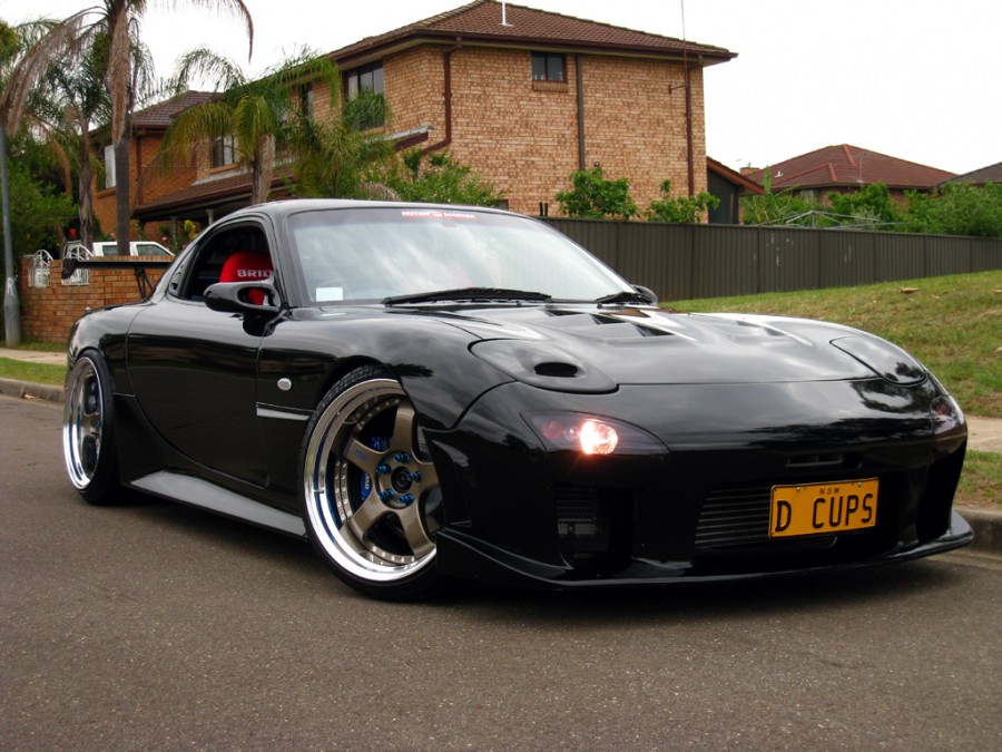 Mazda RX-7 FD roues SSR Professor SP1 R19 9.5J ET18 225/35 11J ET11 245/35