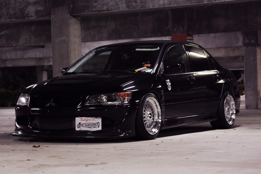 Mitsubishi Lancer Evolution IX roues BBS RS R17 10J ET15 245/40