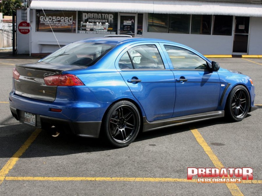 Mitsubishi Lancer Evolution X roues AME Tracer TM-02 R19 10.5J ET22 285/30