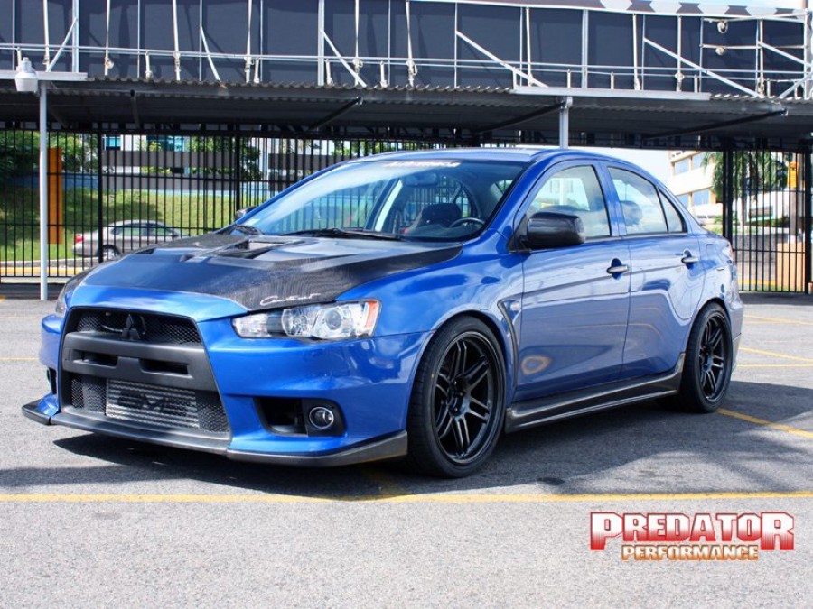 Mitsubishi Lancer Evolution X roues AME Tracer TM-02 R19 10.5J ET22 285/30