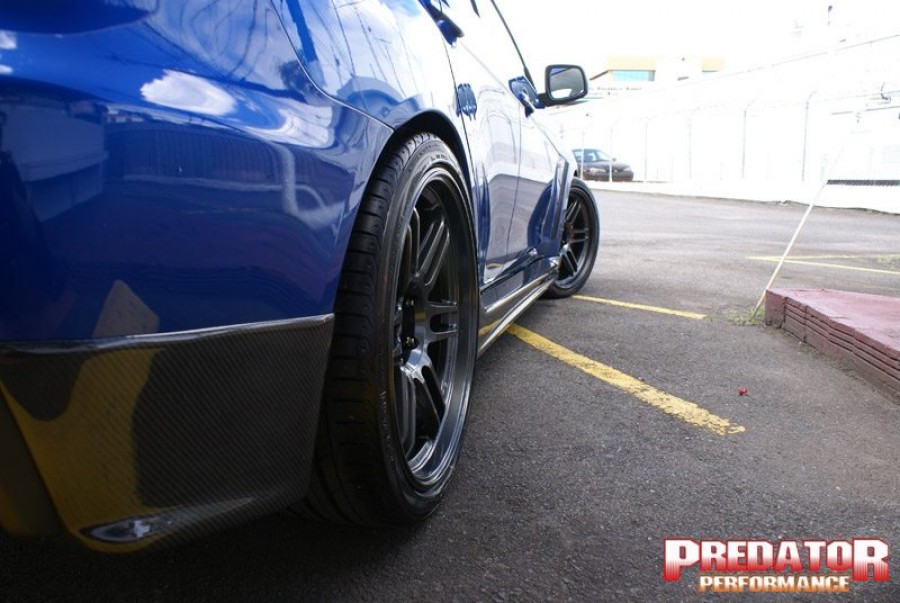 Mitsubishi Lancer Evolution X roues AME Tracer TM-02 R19 10.5J ET22 285/30