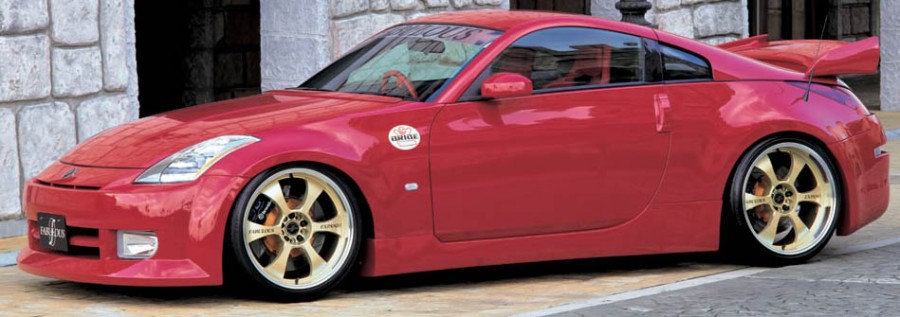 Nissan 350Z roues Fabulous Expand Racing R20 9J ET18 245/35 11J ET24 285/30