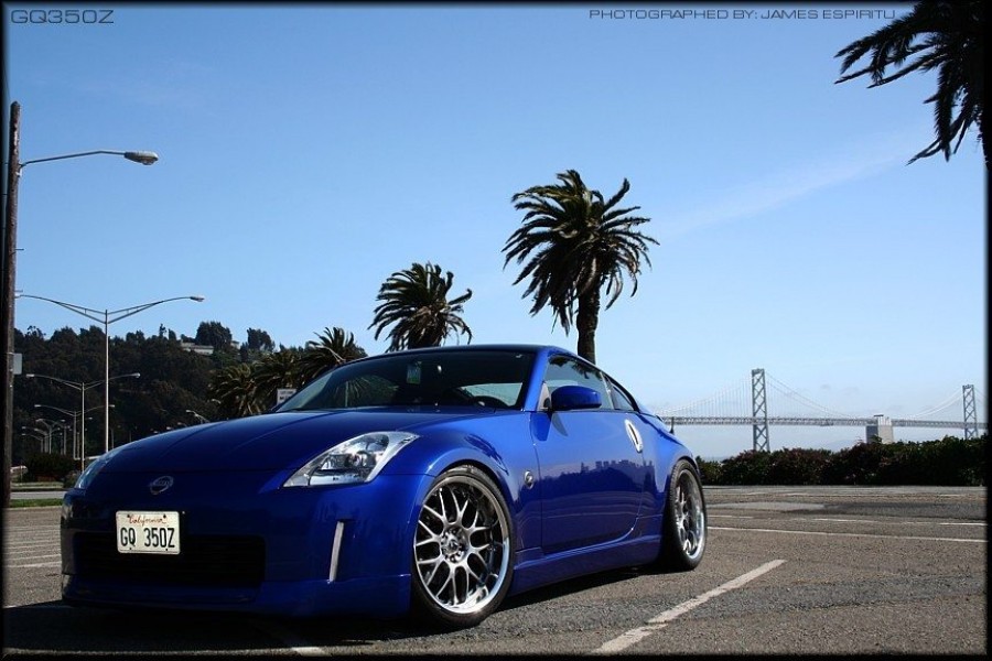 Nissan 350Z roues Rays Volk Racing SF Winning R19 9.5J ET19 255/30 10.5J ET17 295/30