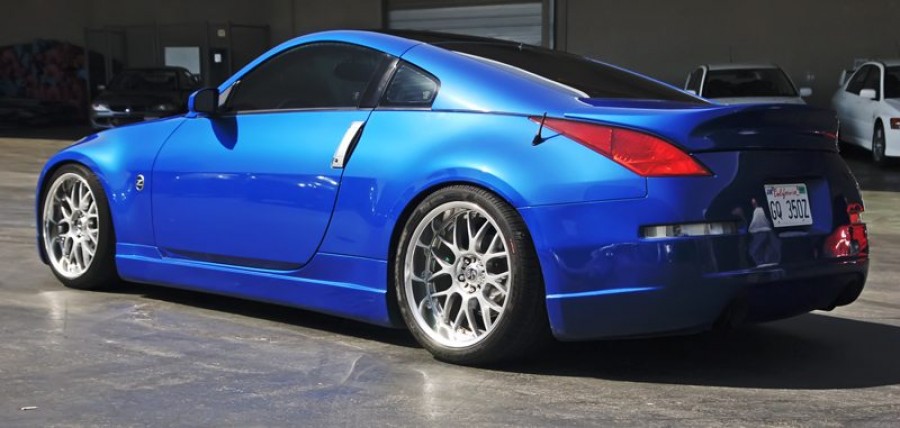 Nissan 350Z roues Rays Volk Racing SF Winning R19 9.5J ET19 255/30 10.5J ET17 295/30