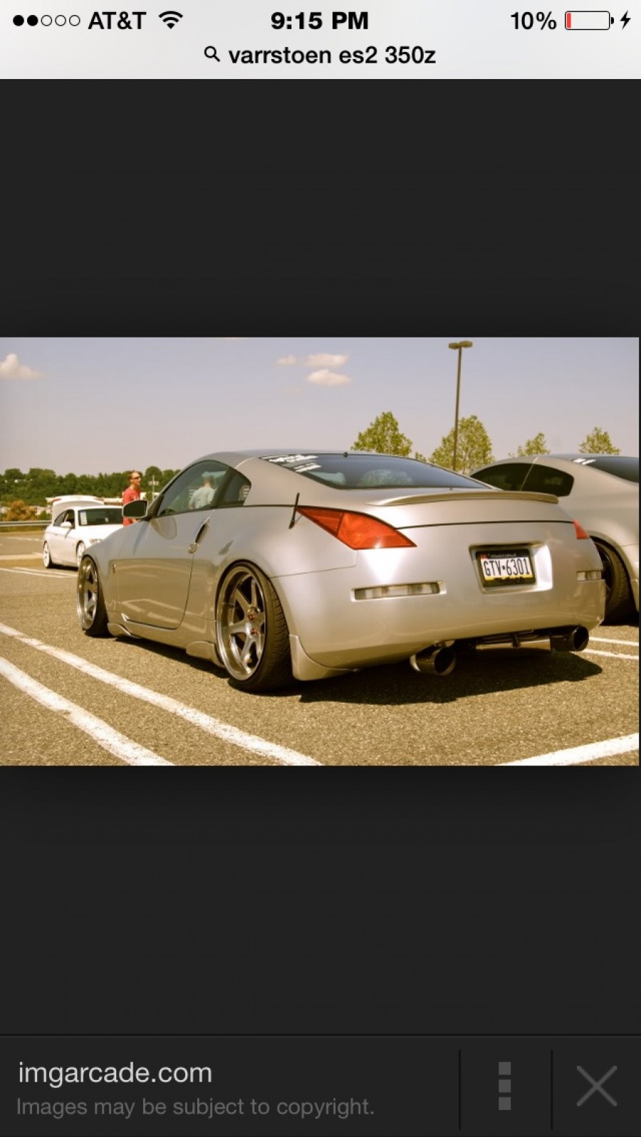 Nissan 350Z roues Varrstoen ES 2 R19 9.5J ET12 245/35 10.5J 275/30