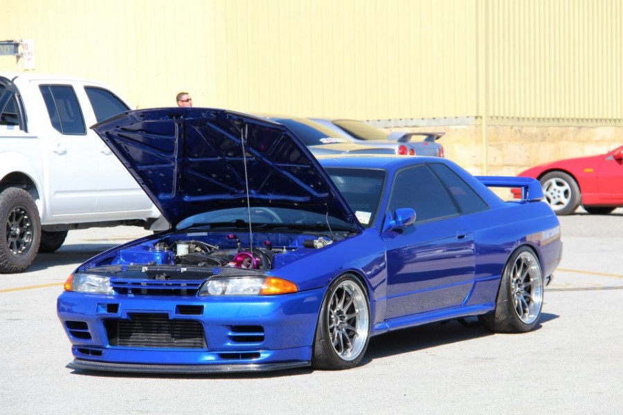 Nissan Skyline R32 диски Rays Volk Racing CE28N R18 10.5J ET18 285/35 GTR 