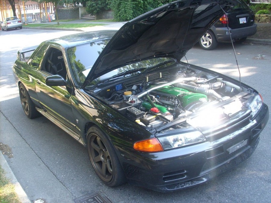 Nissan Skyline R32 диски Rays Volk Racing TE37 R18 9.5J ET22 245/40