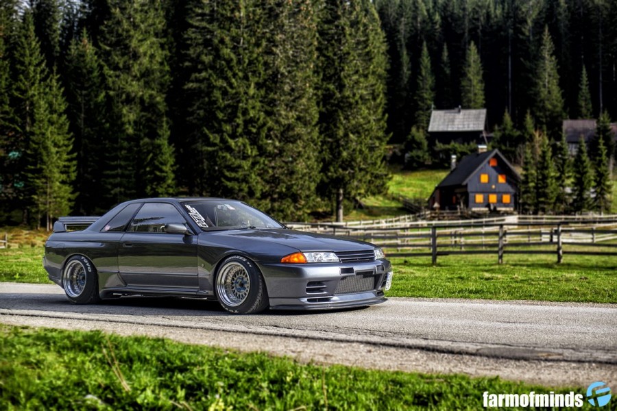 Nissan Skyline R32 диски BBS RS R16 12J ET8 245/45 ET-5 GTR 