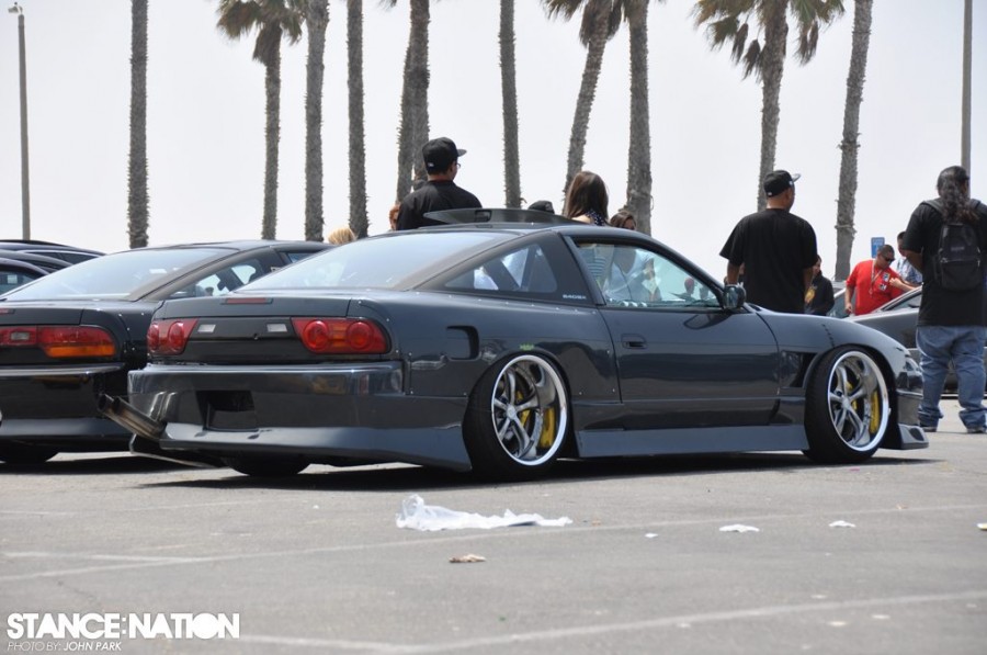 Nissan Silvia S13 диски Work VS-KF R18 9.5J ET-10 225/35 11J ET-5 235/45