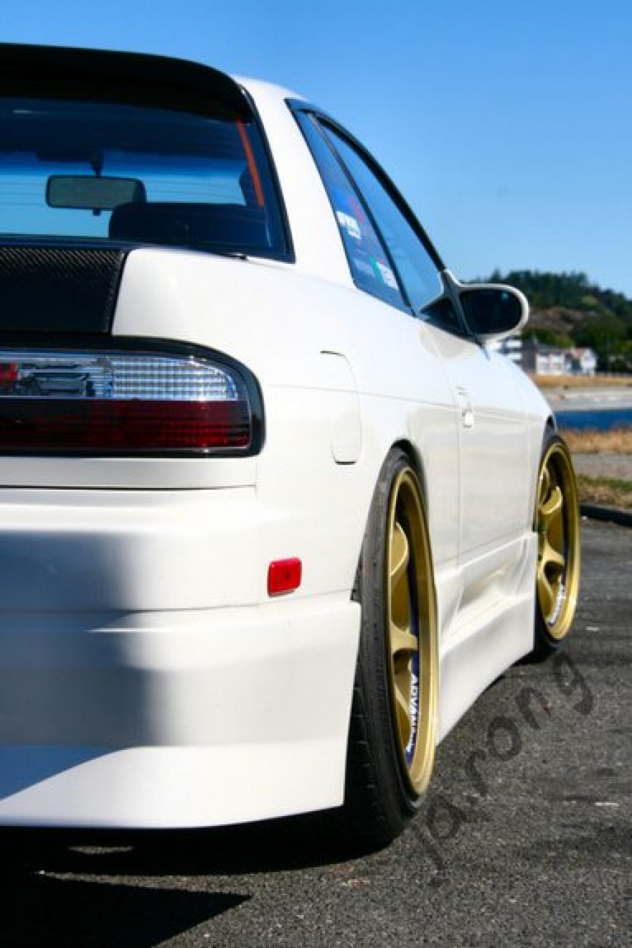 Nissan Silvia S13 диски Advan Yokohama RG R17 9.5J ET24 215/40