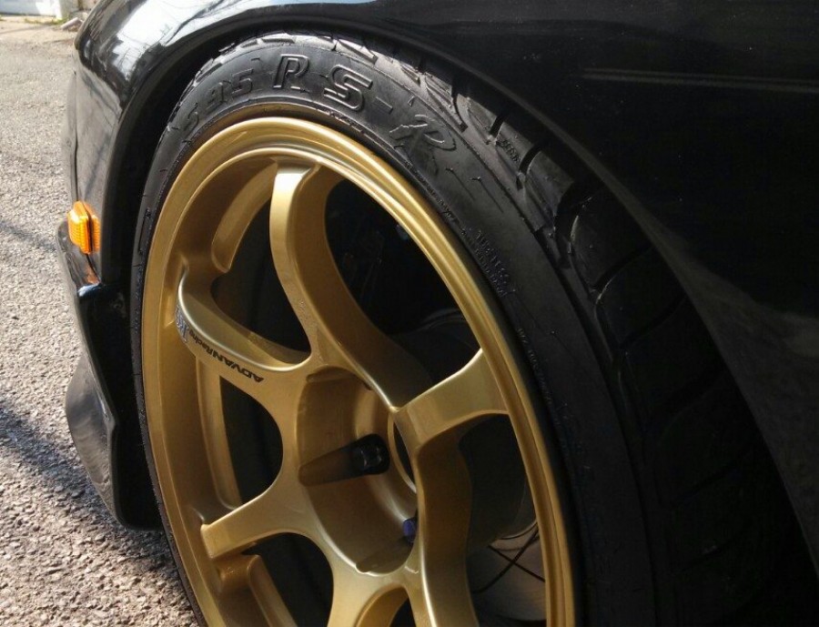 Nissan Silvia S13 диски Advan Yokohama RG II R17 9.5J ET15 235/40