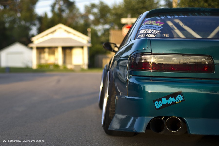 Nissan Silvia S13 диски Work Emitz R18 10J ET-17 225/40 11.5J ET-24 235/40