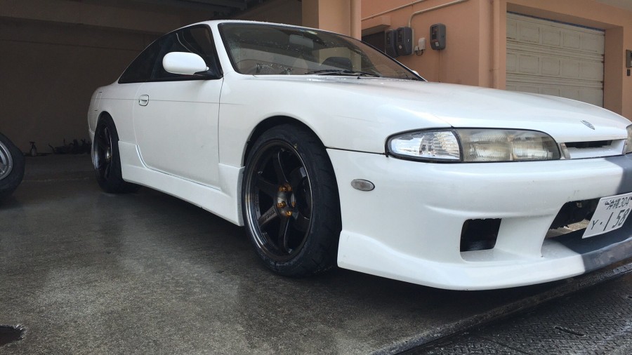Nissan Silvia S14 диски Rays Volk Racing TE37SL R18 9.5J ET17 255/35 10J ET20