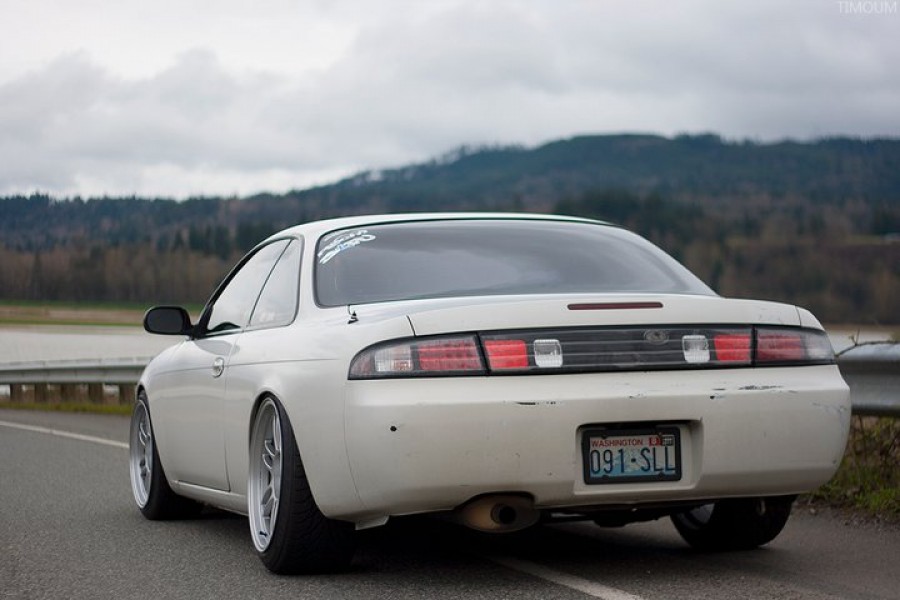Nissan Silvia S14 диски Enkei RPF1 R17 9.5J ET18 215/40 R18 10.5J ET15 235/40