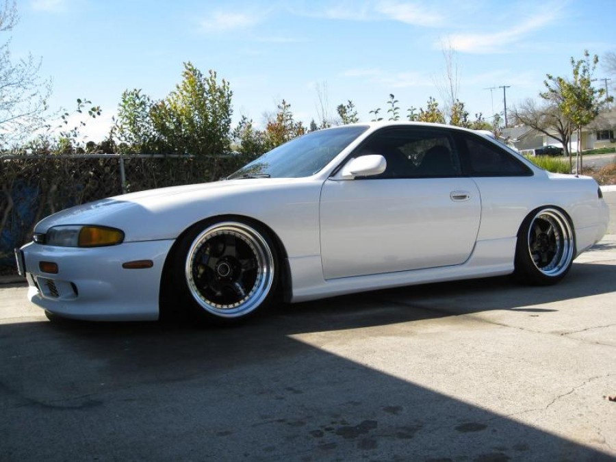 Nissan Silvia S14 диски Work Meister S1 3P R18 9.5J ET1 215/40 Meister M1 3P 10.5J ET12 245/40 sunnys14 