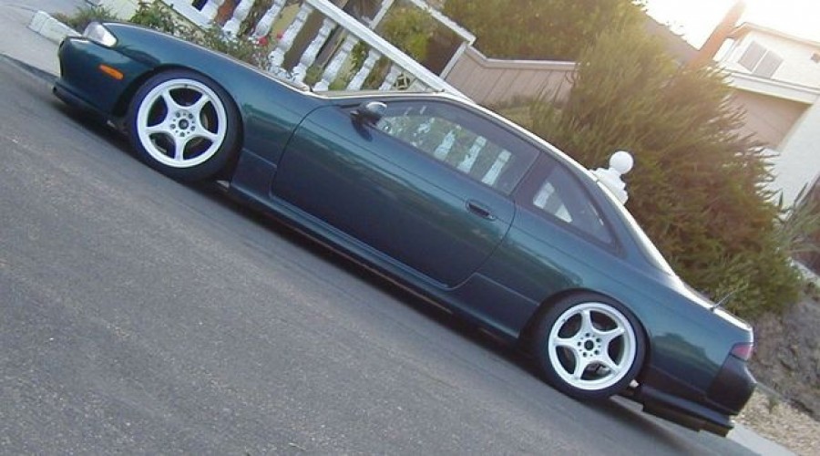 Nissan Silvia S14 диски 5Zigen FN01R-C R17 9J 205/45 10J ET12 235/45