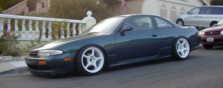 Nissan Silvia S14 диски 5Zigen FN01R-C R17 9J 205/45 10J ET12 235/45