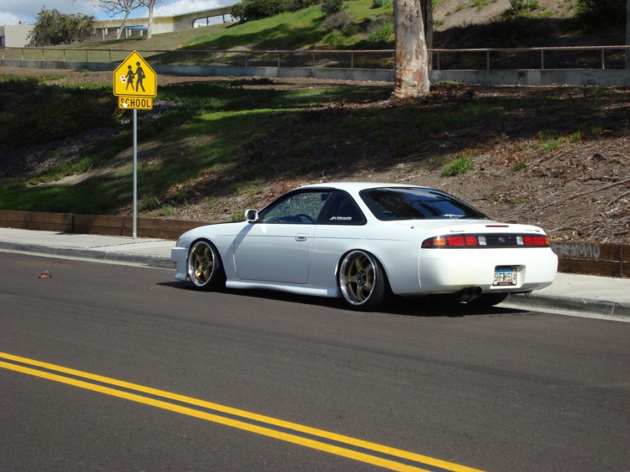 Nissan Silvia S14 диски Rays Gram Lights 57 Pro R17 10J ET25 225/35 R18 ET2 215/40