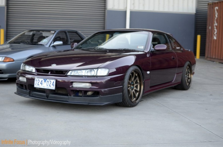 Nissan Silvia S14 диски Rays Volk Racing CE28N R18 9.5J ET15 225/40 10.5J ET18 235/40