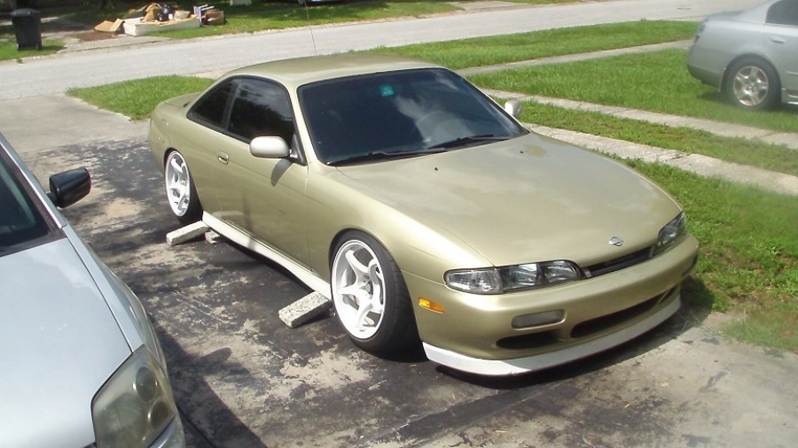 Nissan Silvia S14 диски 5Zigen FN01R-C R17 10J ET-3 235/40 ET25
