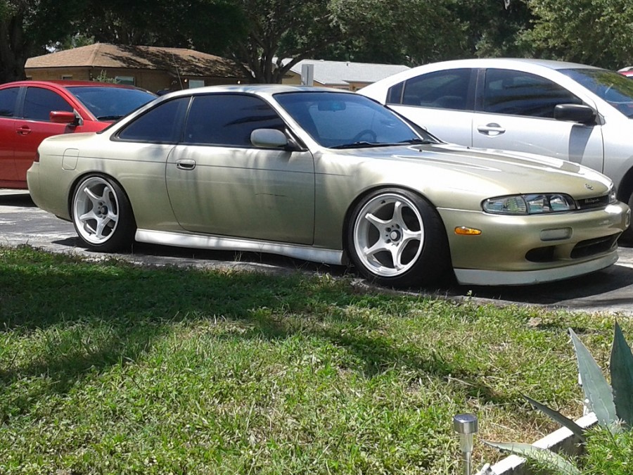 Nissan Silvia S14 диски 5Zigen FN01R-C R17 10J ET-3 235/40 ET25