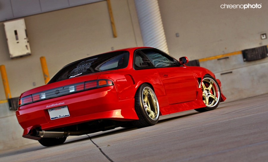 Nissan Silvia S14 диски SSR D5R R18 9J 225/40 10.5J ET-26 255/35