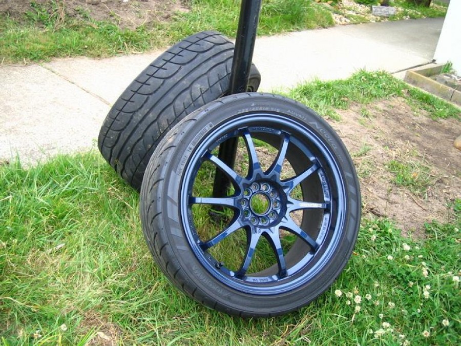 Subaru Impreza GD, GG диски Rays Volk Racing CE28N R18 8.5J ET44 235/40 WRX 