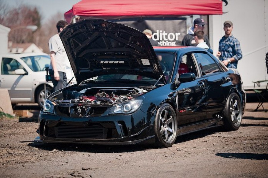 Subaru Impreza GD, GG диски Rays Volk Racing TE37 R18 9.5J ET22 255/35 WRX STI 