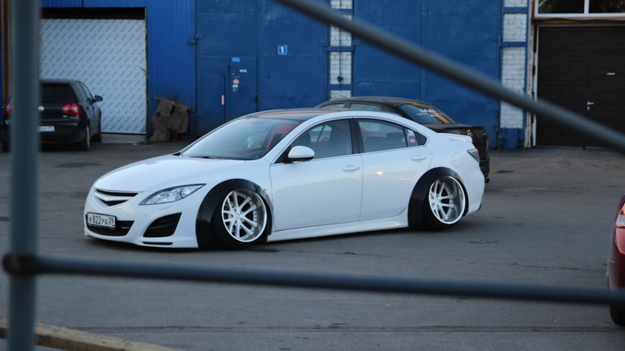 Mazda 6 2 поколение диски Weds Sport Kranze LXZ R19 12J ET4 235/35 13.5J ET35 275/30 fuckhaters 