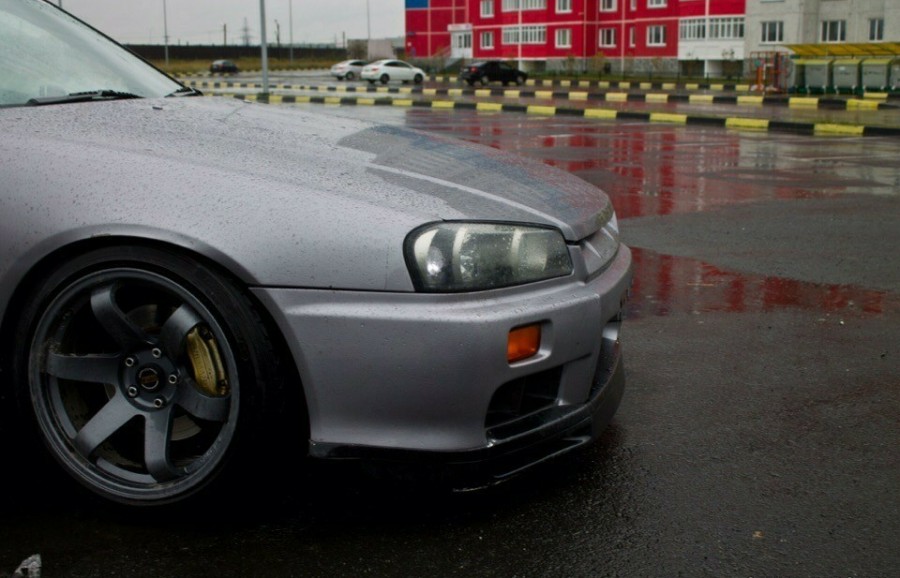 Nissan Skyline R34 диски Rays Volk Racing TE37SL R18 10J ET27 235/45